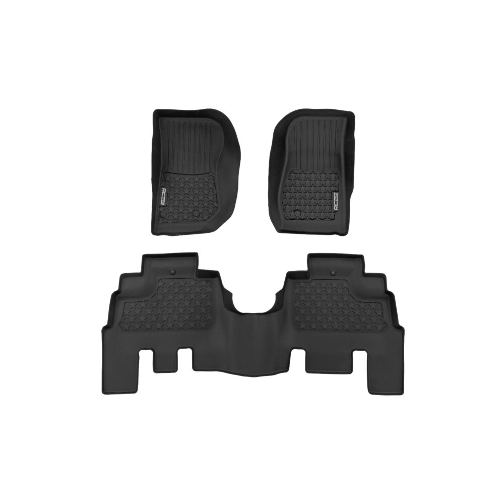 DaShield Flex Fit Floor Mats for Jeep Wrangler Unlimited 4WD