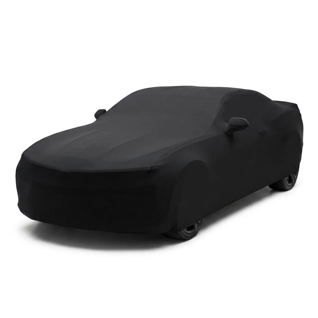 Sewn-in mirror pocket on the SoftTec Stretch Satin cover for the Chevrolet Camaro 2011 Convertible 2-Door