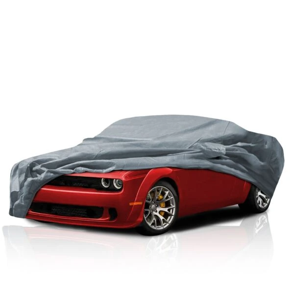 Sewn-in mirror pocket on the WeatherTec HD cover for the Dodge Challenger 2027 Coupe 2-Door