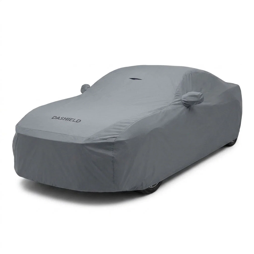 Sewn-in mirror pocket on the DaShield Ultimum cover for the Ford Mustang GT 2021