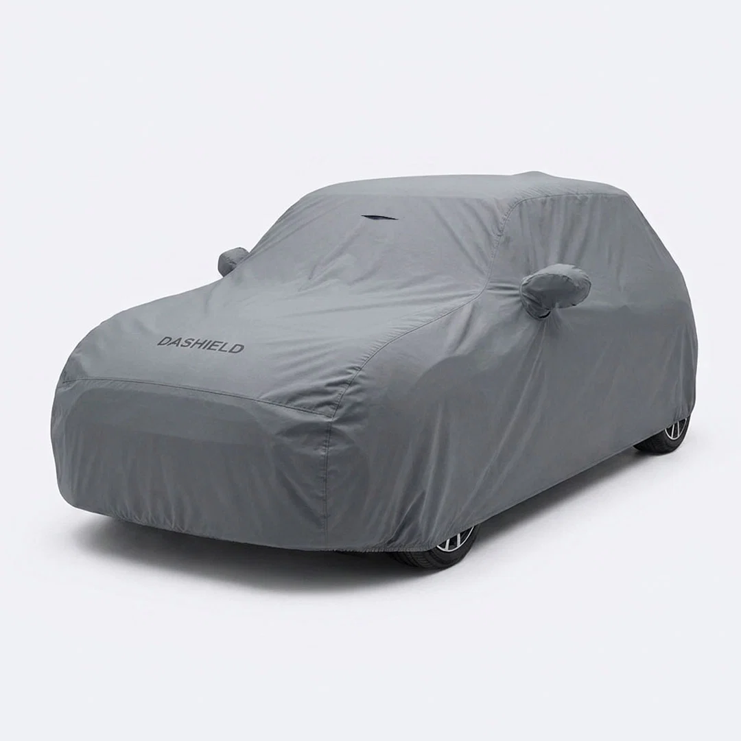 Sewn-in mirror pocket on the DaShield Ultimum cover for the Mini John Cooper Works 2020
