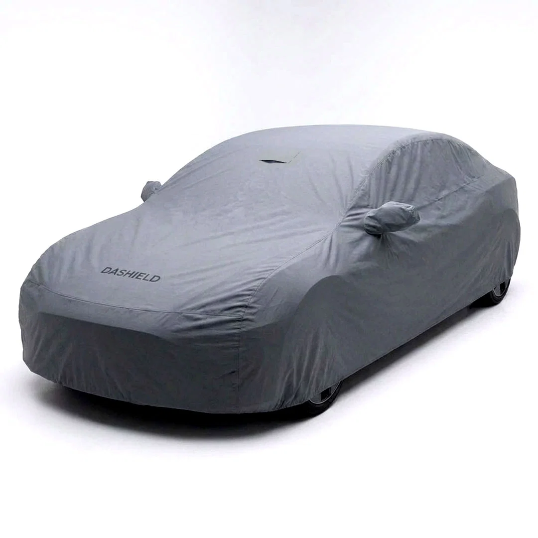 Sewn-in mirror pocket on the DaShield Ultimum cover for the Tesla Model 3 2027