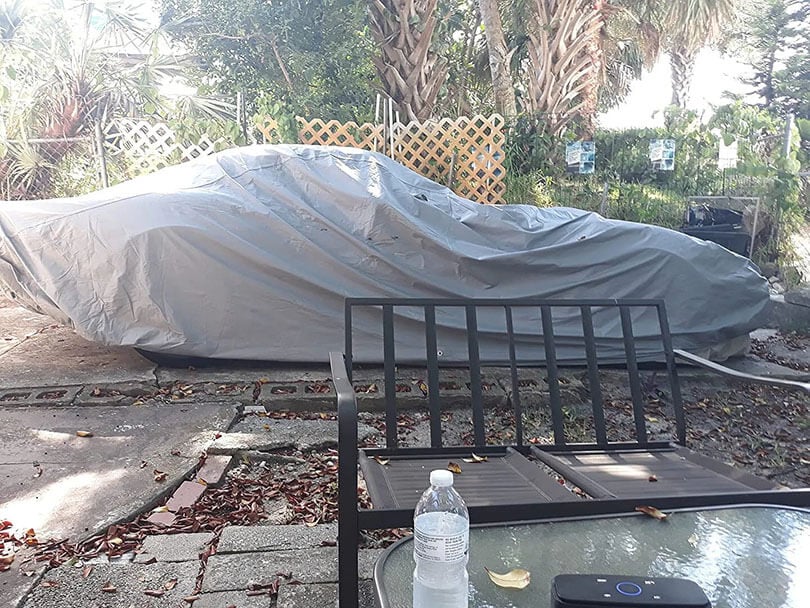 Customer photo: 1981 Corvette covered outdoors in Florida