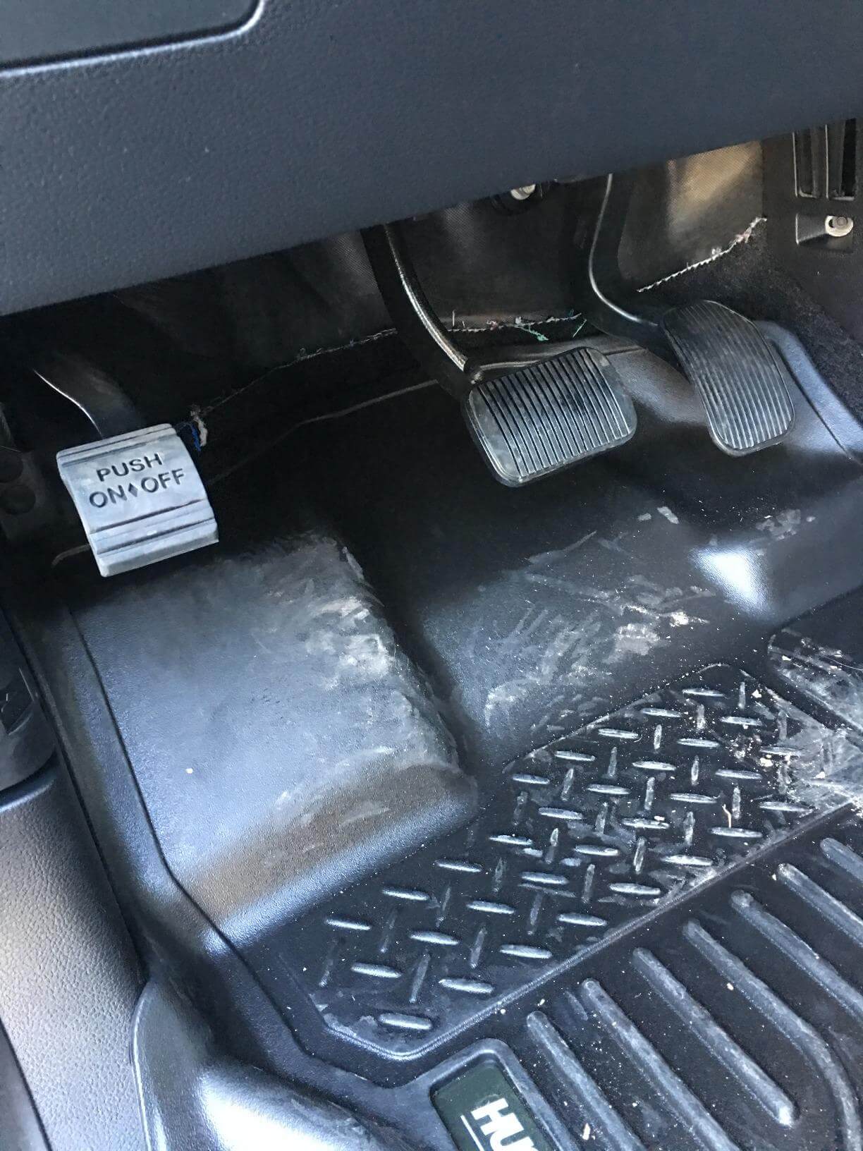 Close-up of X-Act Contour liner hugging the truck floor