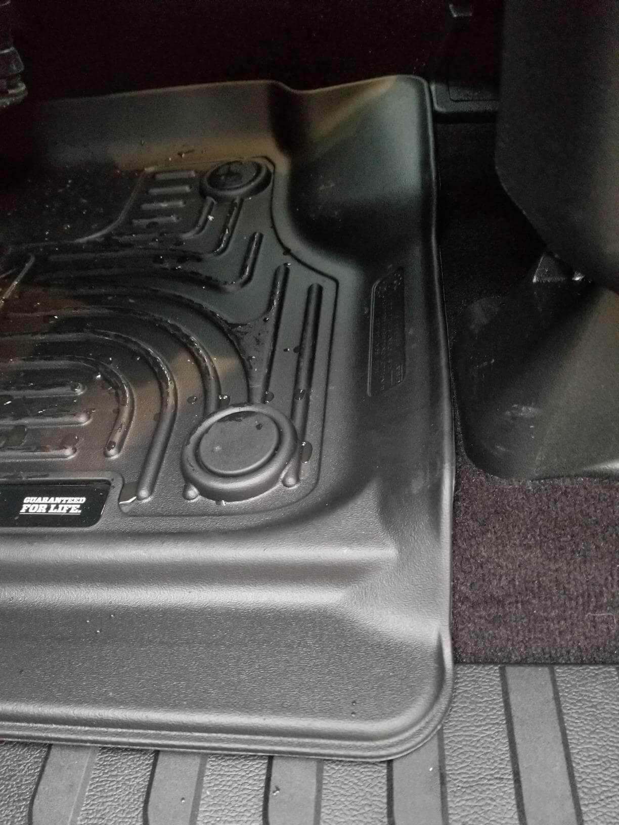 X-Act Contour liner protecting truck carpet