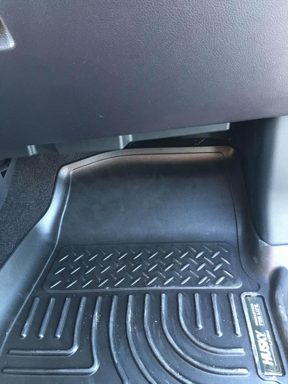 Deep X-Act Contour liner in a truck footwell