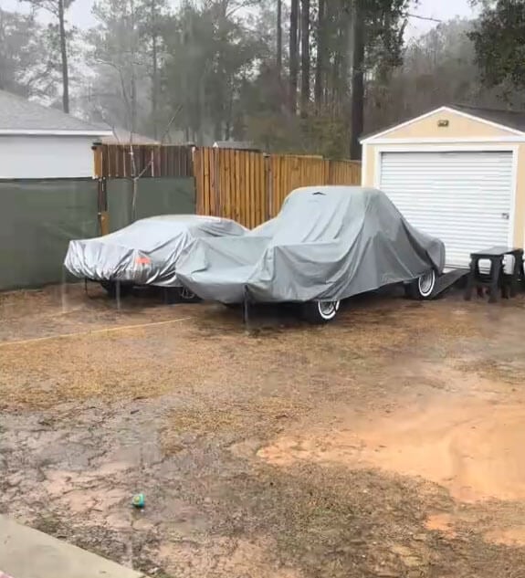 The truck cover from Uscarcover withstood three days of storms