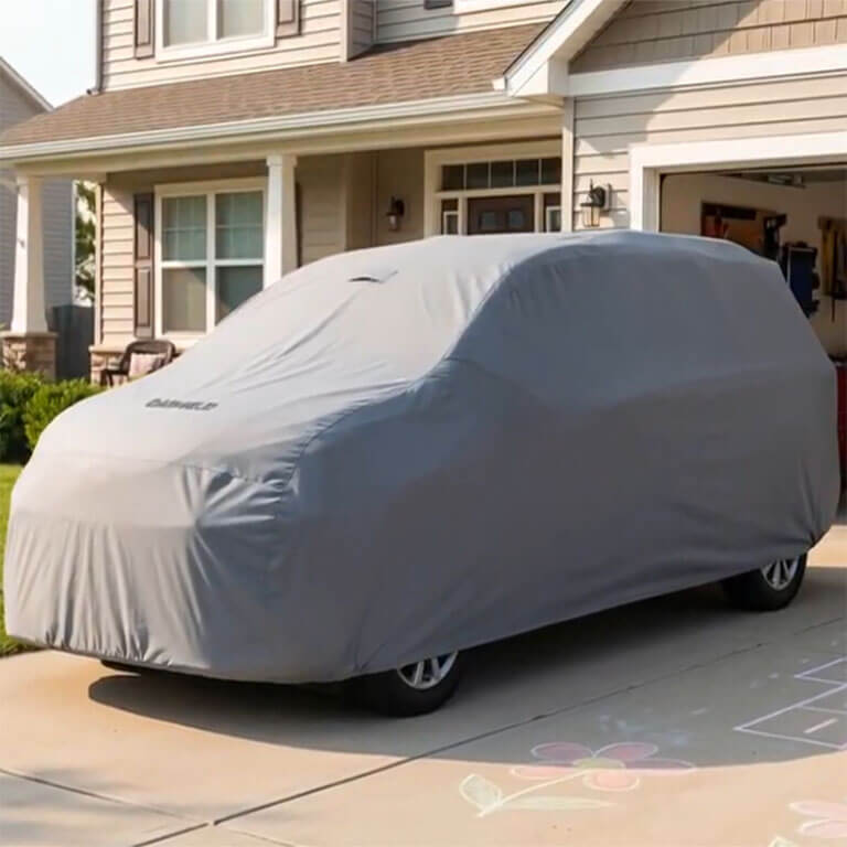 Cargo van under a USCarCover van cover